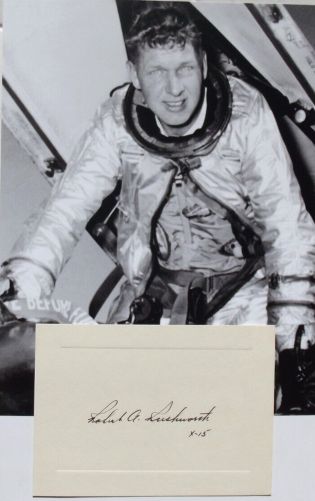 Robert A. Rushworth X-15 Pilot Autograph Card
