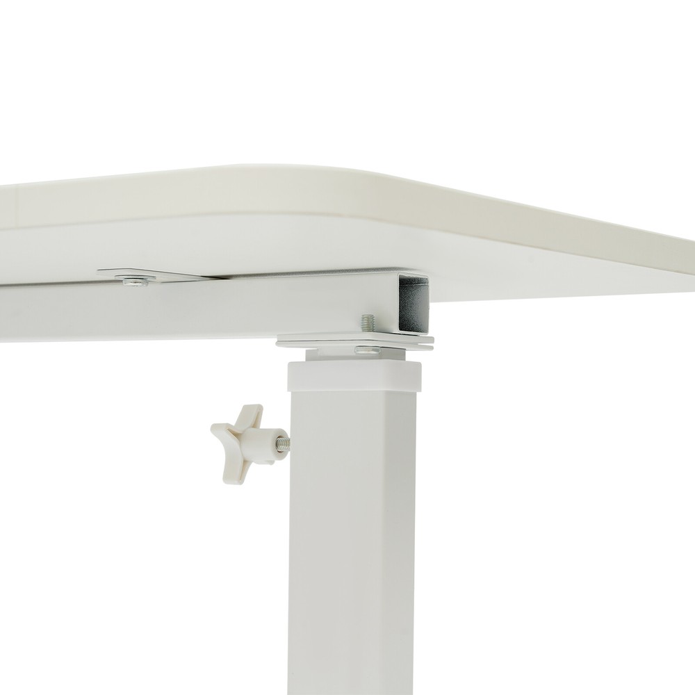 Bedside Table Adjustable Hospital & Home Use Bed Table Rolling Laptop Table