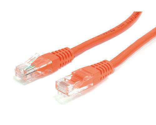 5 Pack Lot - 25ft CAT5e Ethernet Network LAN Router Patch Cable Cord Wire Orange