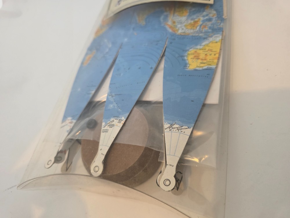 Greaves & Thomas England Paper World Globe 7.5" Diameter Globe Makers