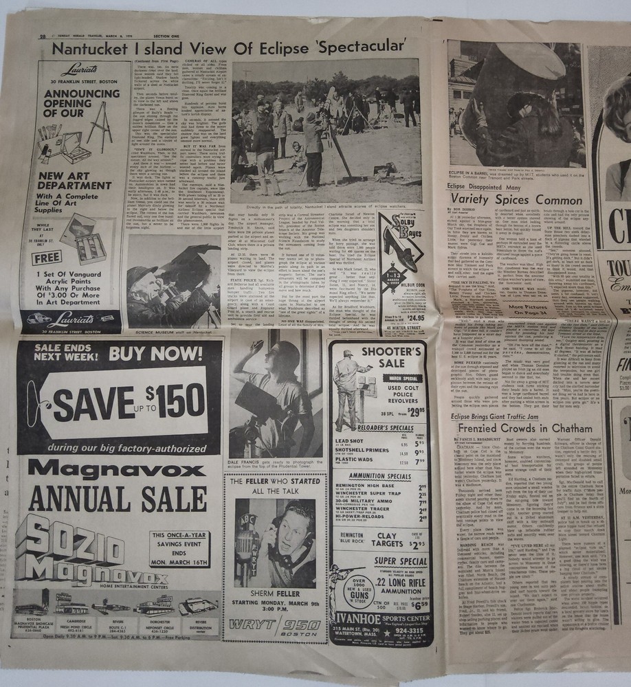 1970-1986 Newspapers: Eclipse, Viking Lands, Space Shuttle Challenger Explodes