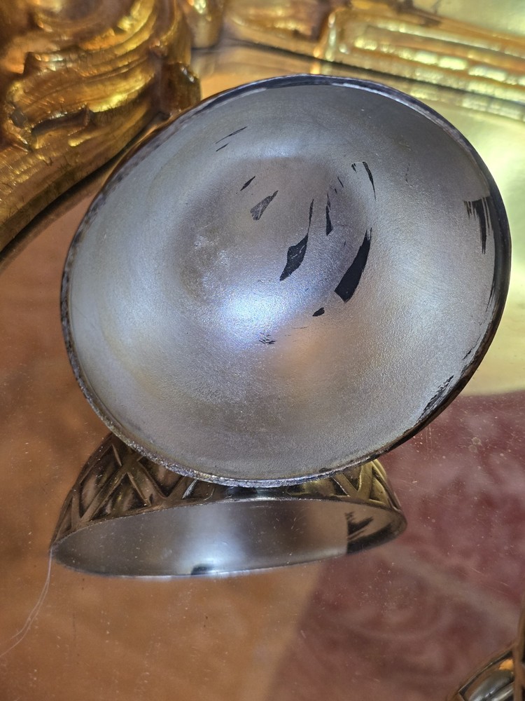 vintage silverplated pineapple trinket /cigarette box