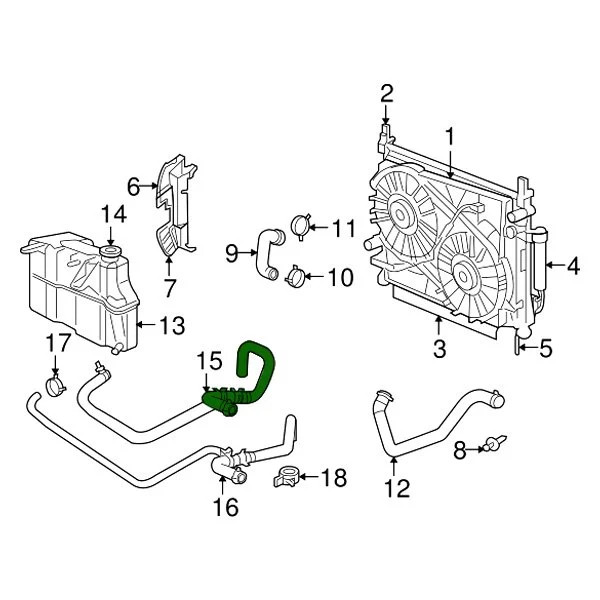 Mopar HVAC Heater Hose