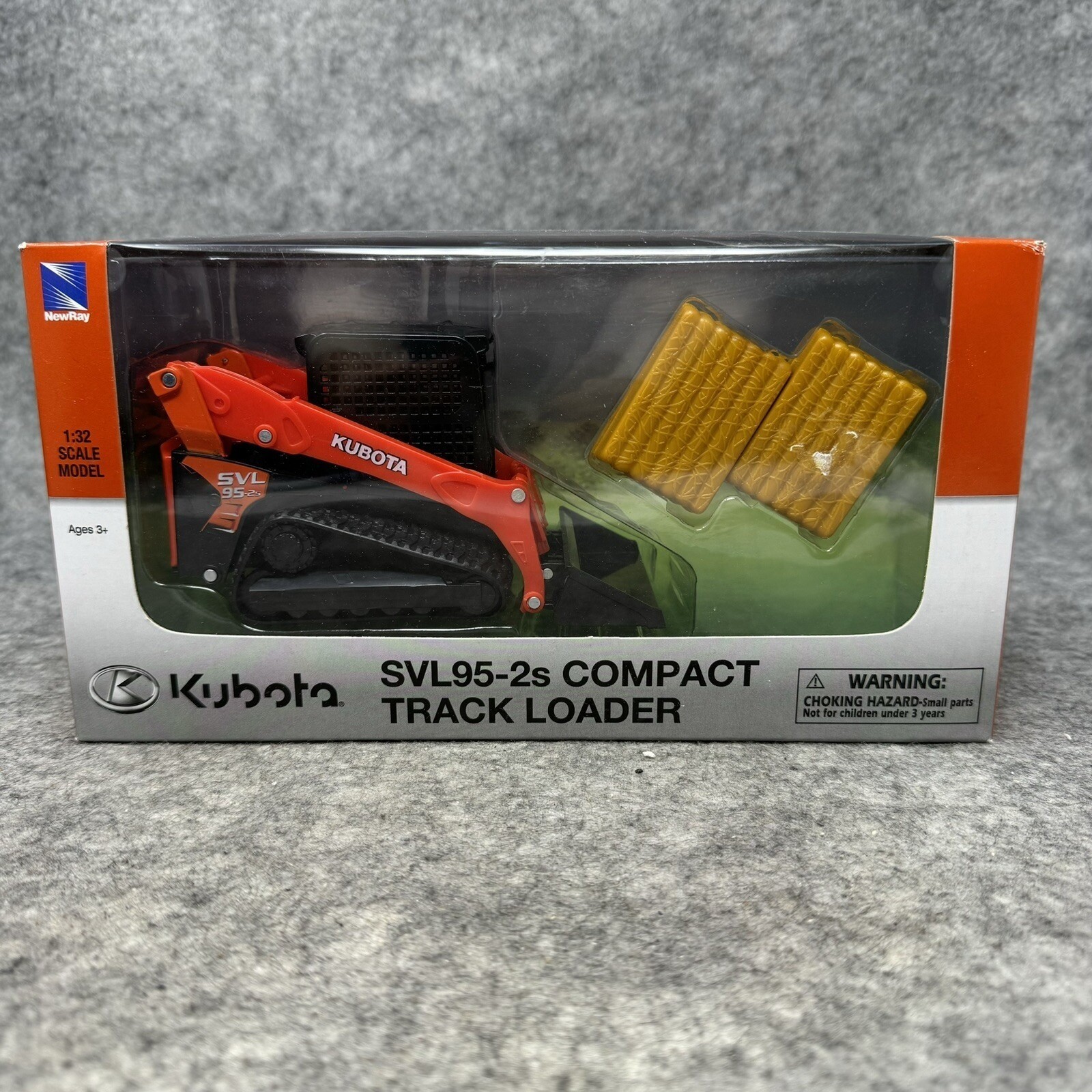 Kubota Excavator KX080-4 NewRay 1:32 Scale w/ 360 Degrees Swivel Moving Parts