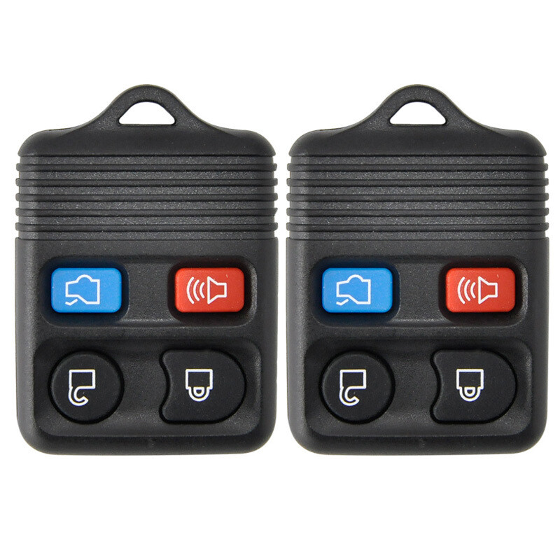 2* for Ford 4 Buttons Replacement Keyless Alarm Remote Shell Fob Key Case