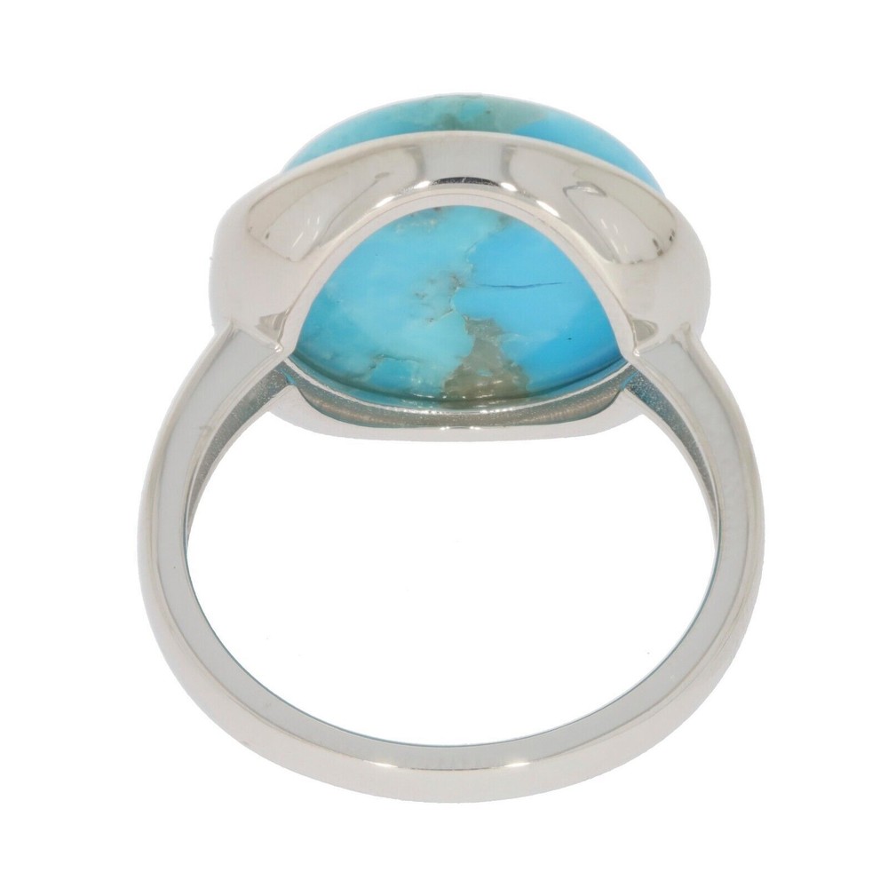 Sterling Silver Semi Mount Ring Setting Round RD 15x15mm Cabochon
