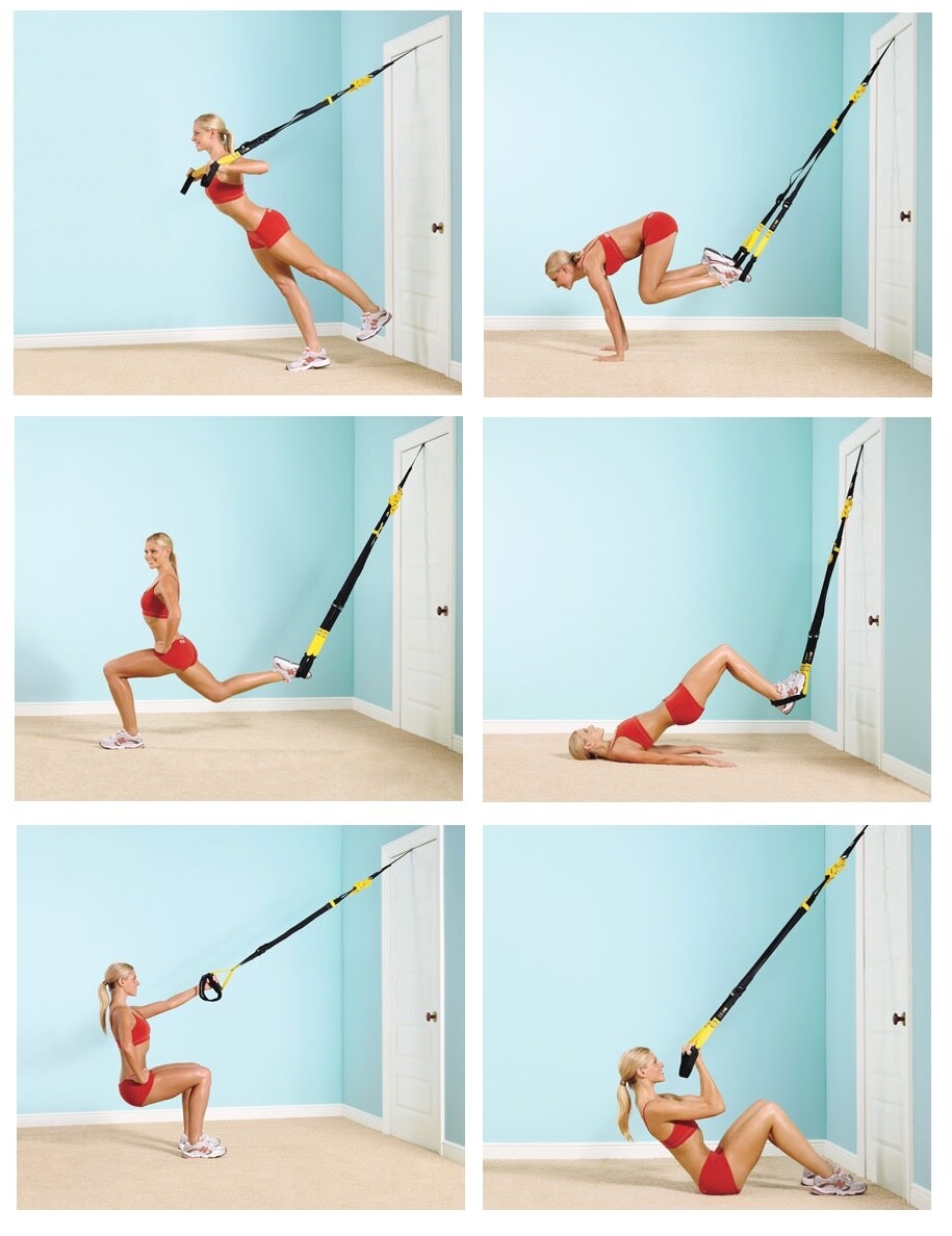 TRX PRO 4 Suspension Trainer Home Gym Workout Equipment Resistance Straps