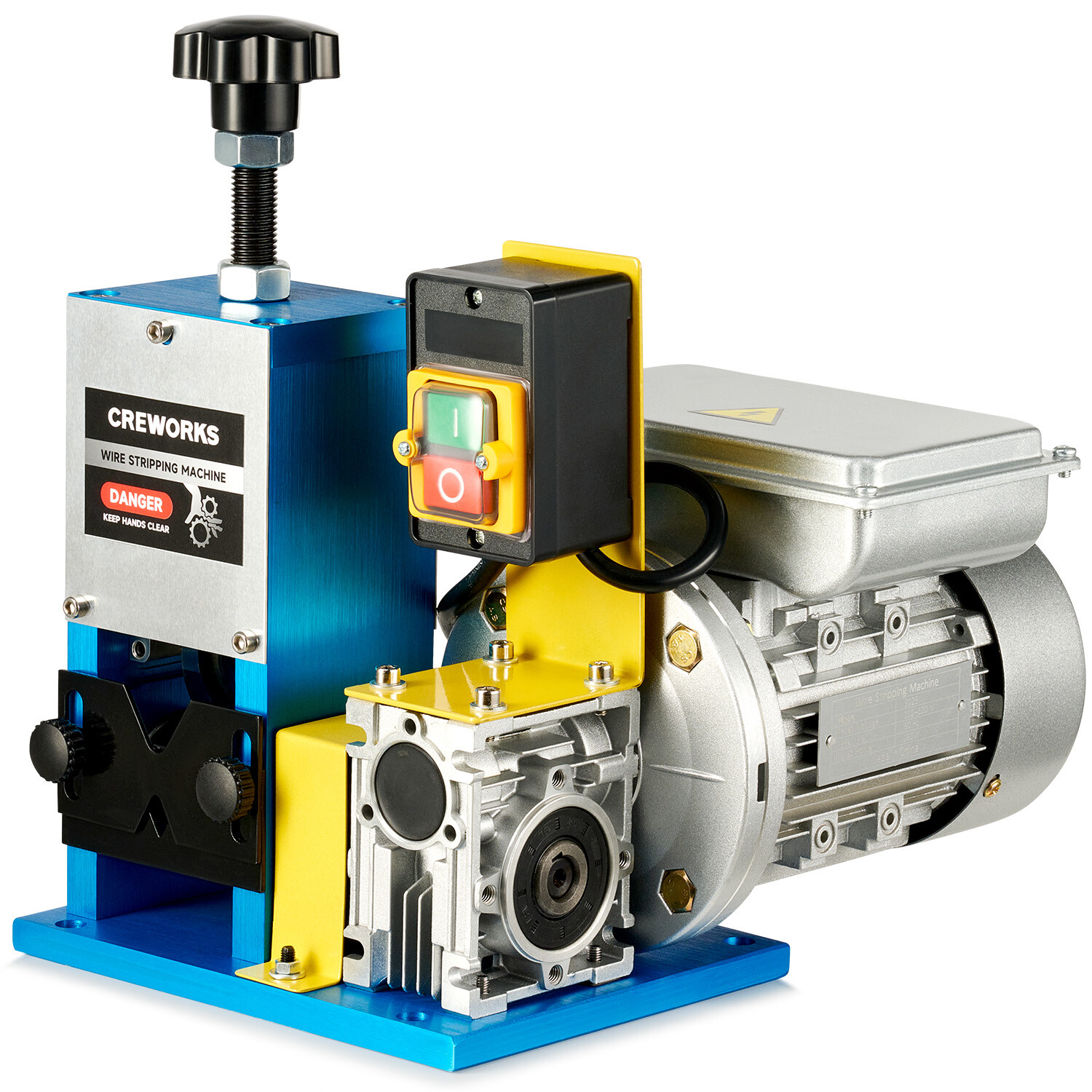 CREWORKS Automatic Wire Stripping Machine for 0.06"-1" Copper Wires 7/0-15 AWG