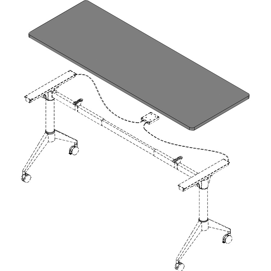 Lorell Width-Adjustable Training Table Top (llr-62597) (llr62597)