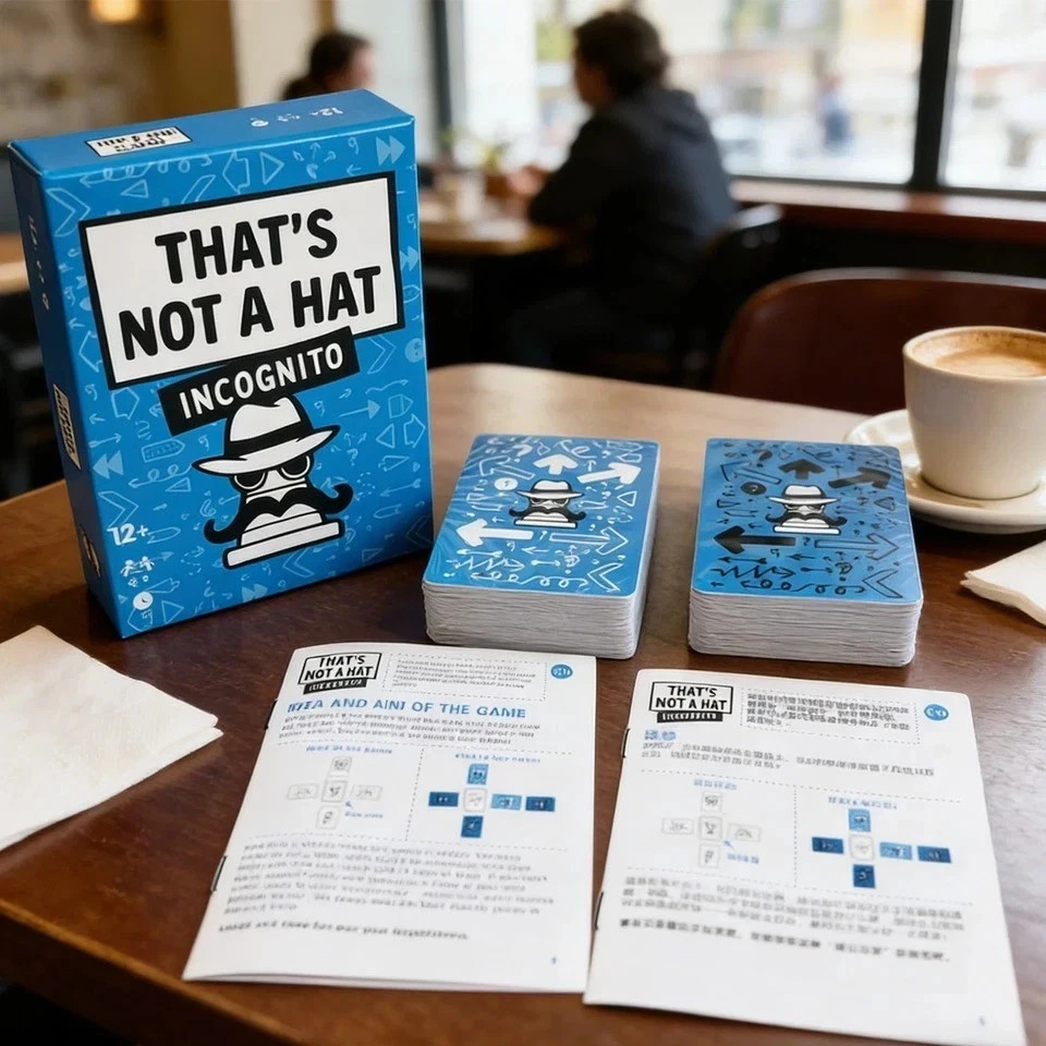 That'S Not a Hat - Fun Bluffing & Memory Party Game for All Ages Components