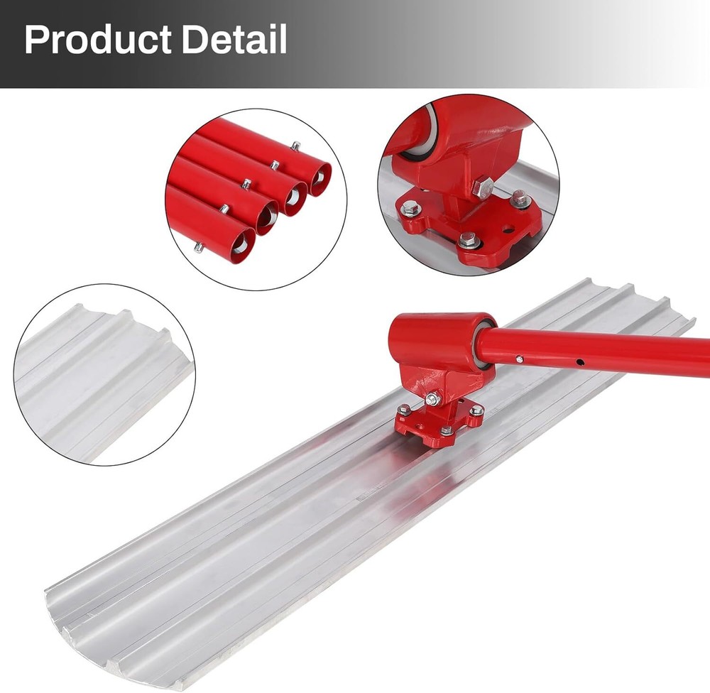 Bull Float Concrete Float Tool 48x8 in Concrete Tool Trowel Handle & Bracket US