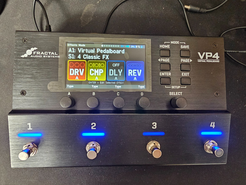Fractal Audio Systems VP4 Virtual Pedalboard Multi Effects Processor