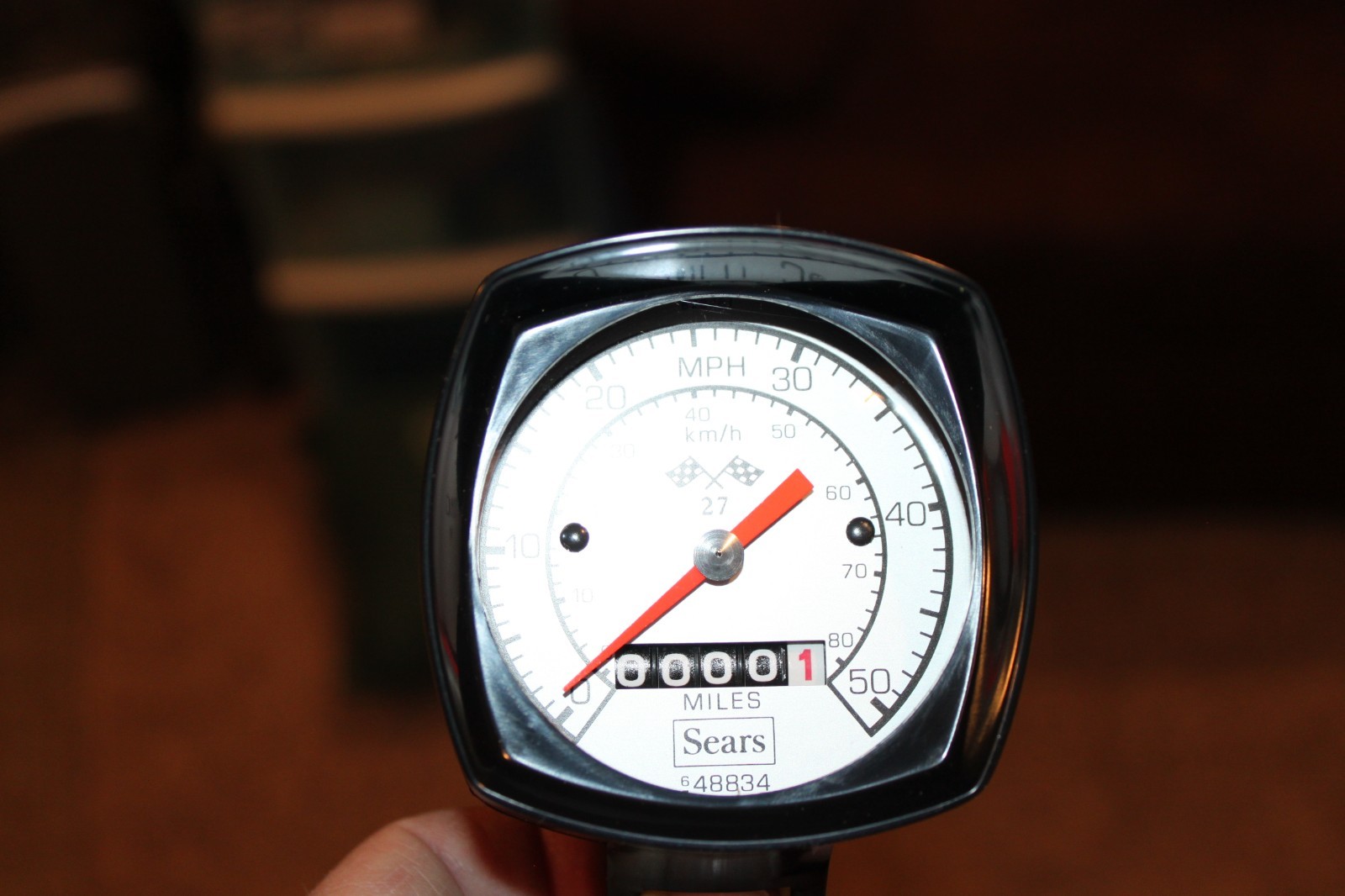 Vintage 1970's Sears Speedometer 27in Bike Bicycle 50 MPH 6 48834 NIB NOS