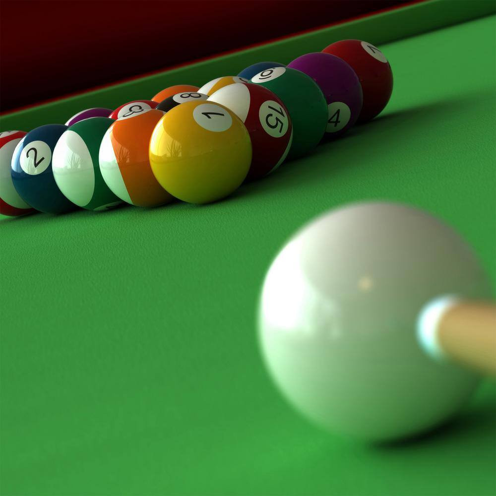 Mini Table Top Pool Table Portable Billiards Game Set with Balls Cues Triangle