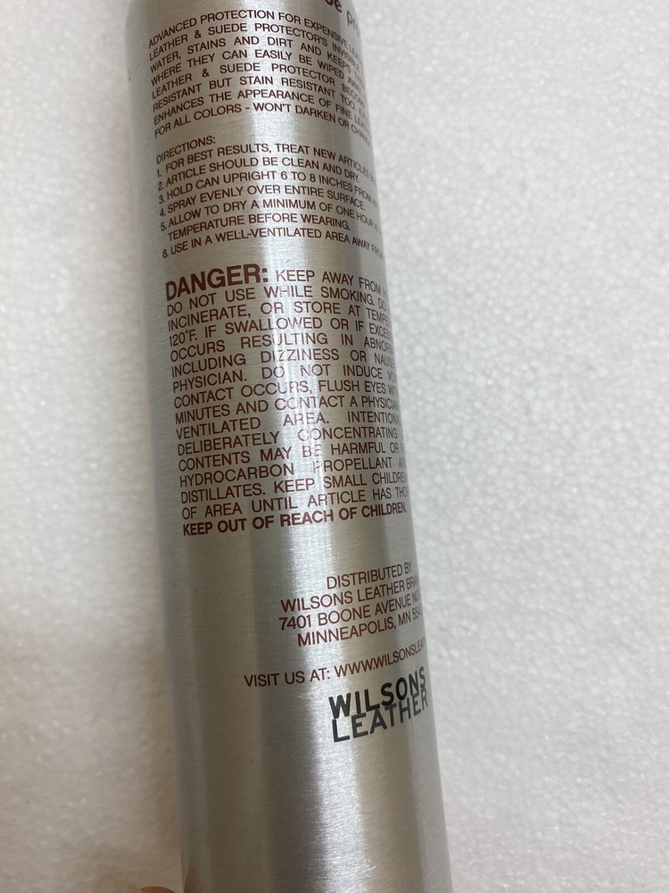 Vintage Wilsons Leather Leather & Suede Protector Spray ( Half Full )