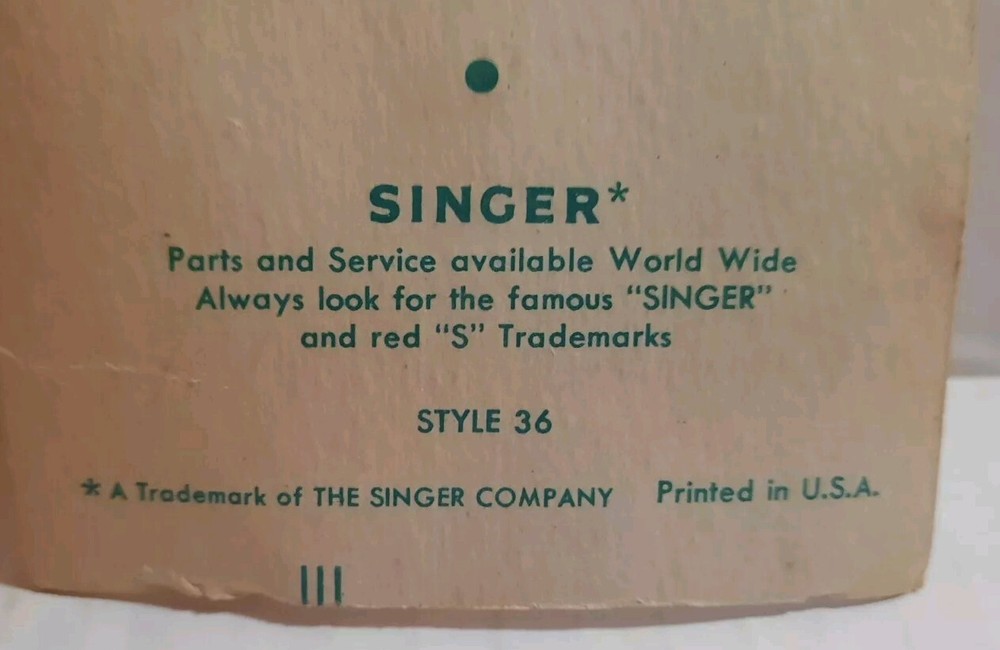 Vintage Singer Sewing Machine Light Bulb, Style 36 NOS UNTESTED UNOPENED