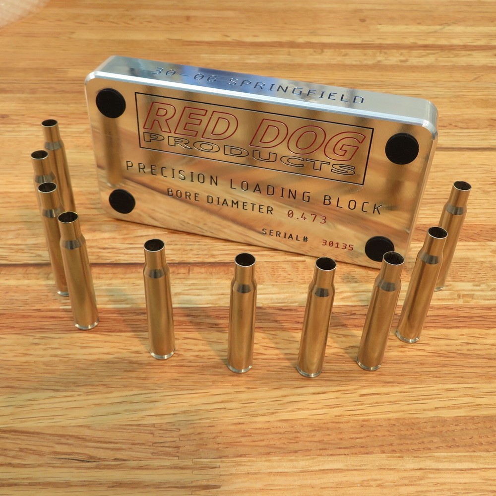 30-06 Springfield - Precision Loading Block - 1" Thick Billet Aluminum (50)