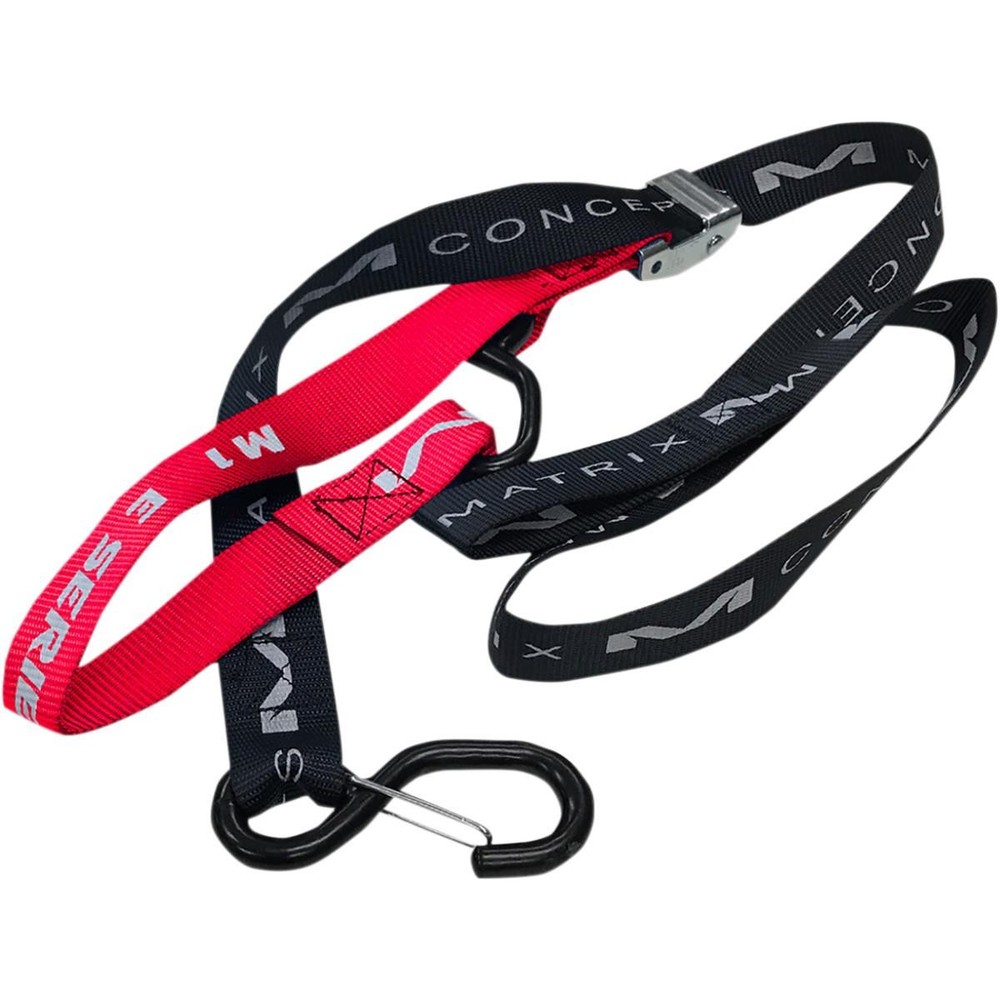 Matrix Concepts Llc E1 102 E-Series Tiedowns - 1in. - Black/Red