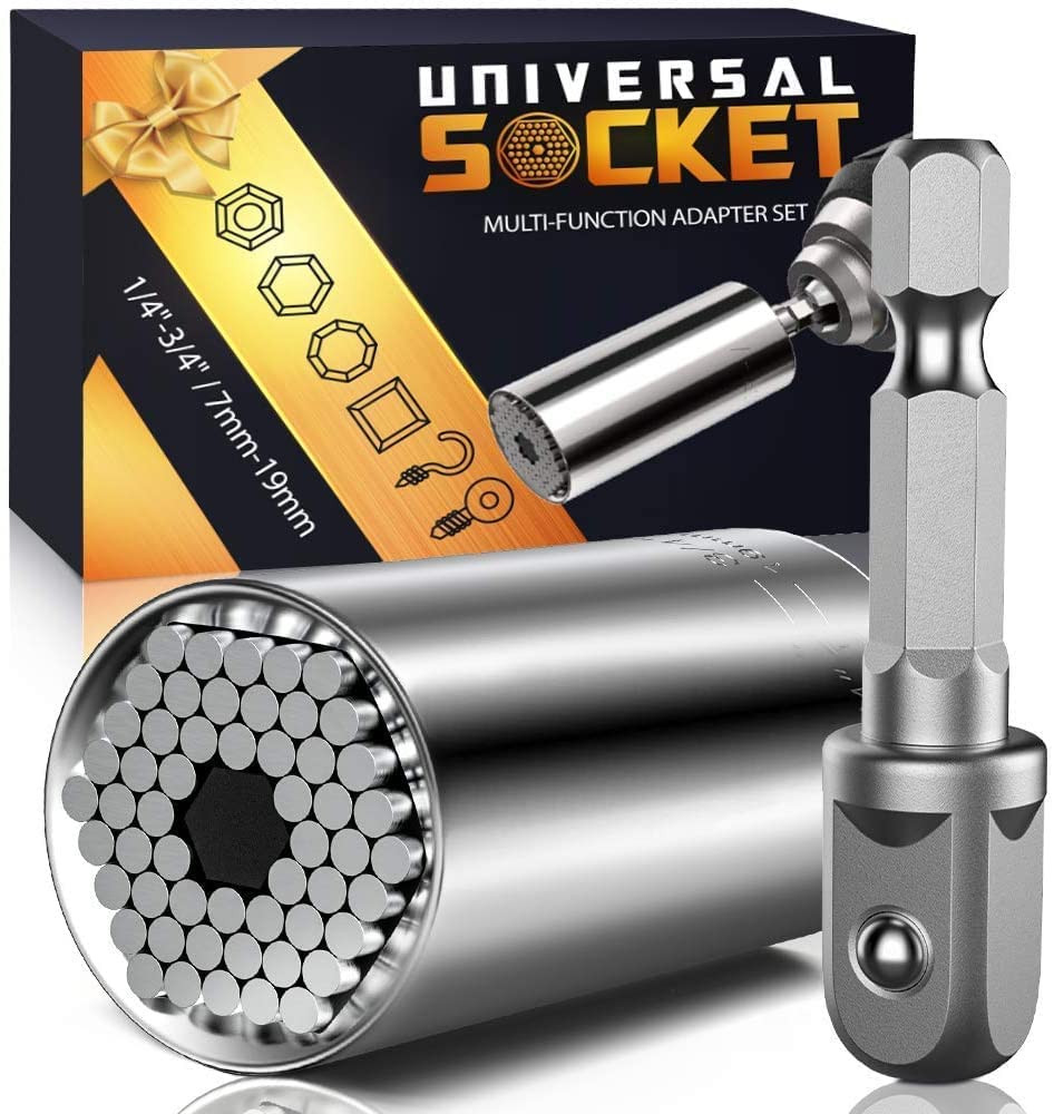 Universal Socket Tool Set with Power Drill Adapter - Perfect Valentine's Gift