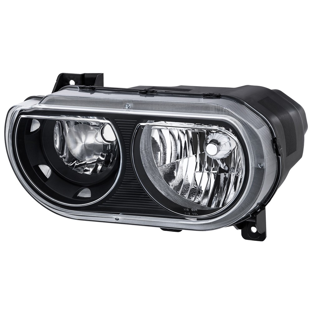 For 2008-2014 Dodge Challenger Black Headlights Assembly A Pair