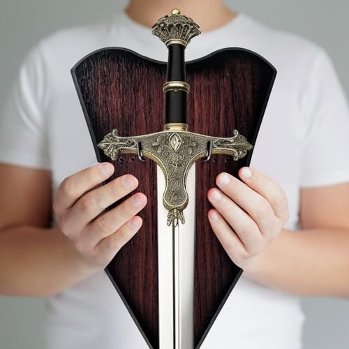 Adjustable Sword Plaque Wall Mount Display Holder for Bow, Dagger, Axe - Large B