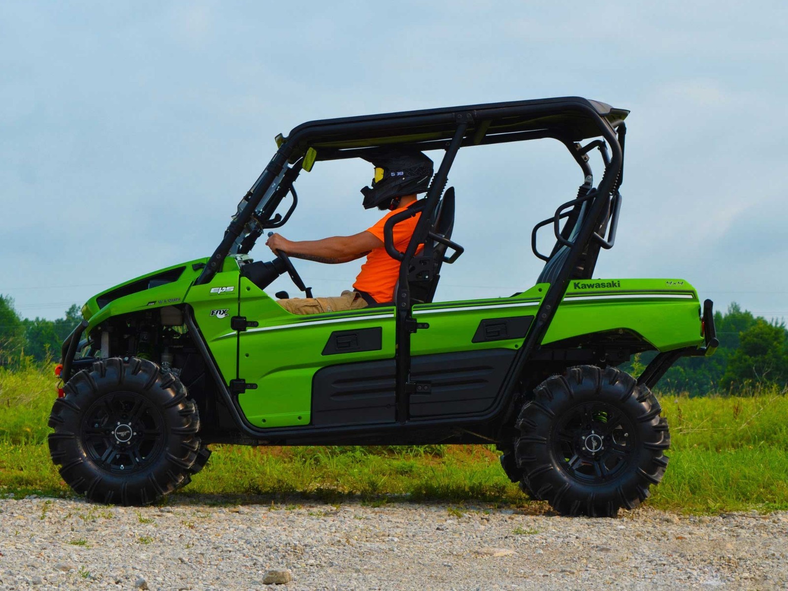 SuperATV 1.5" Offset Rear A-Arms for Kawasaki Teryx / 4 / 800 - Black