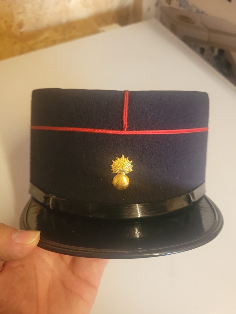 French fire service Peaked Cap With Cap Badge