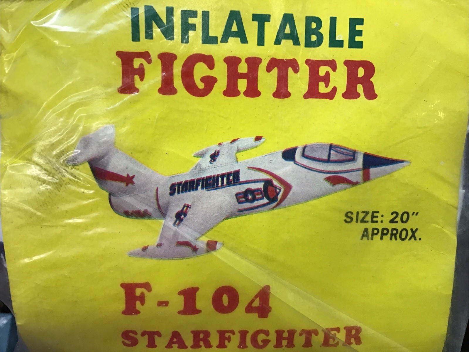 KB NC-7731 Taiwan Inflatable 20” Fighter Jet USAF F-104 Starfighter