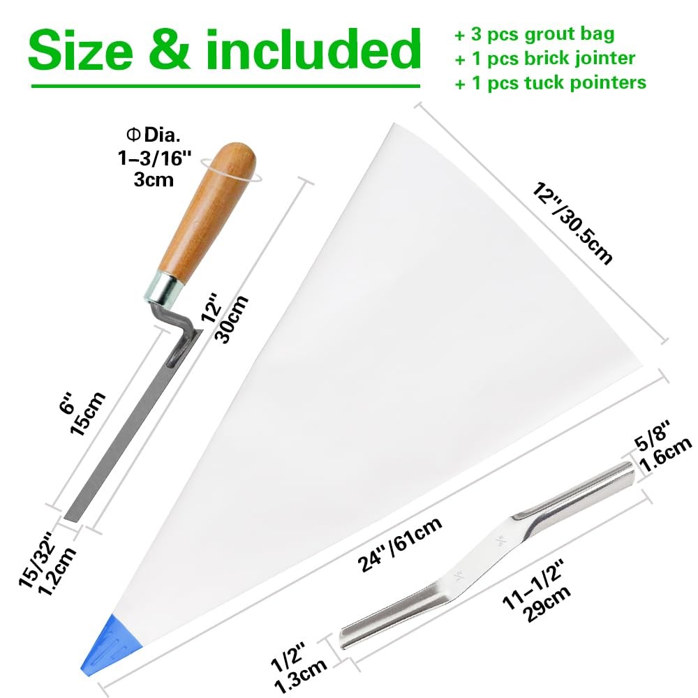 Heavy Duty Masonry Grout Mortar Bag