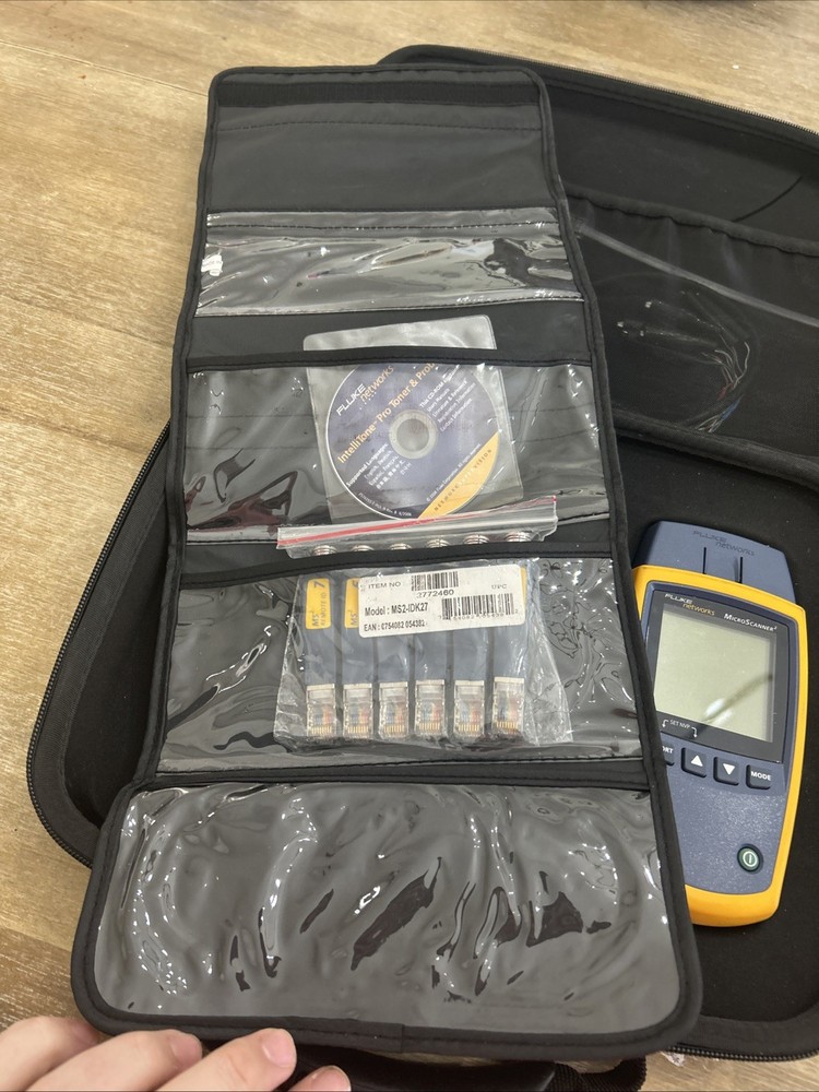 Fluke Networks Microscanner2 Cable Verifier Tester Kit MS2-100 Intellitone Pro 2
