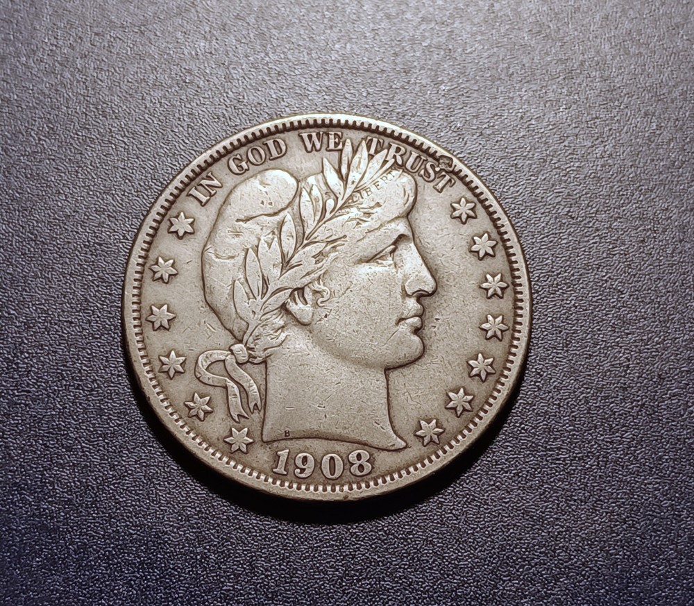 Choice VF 1908-O Barber Half Dollar
