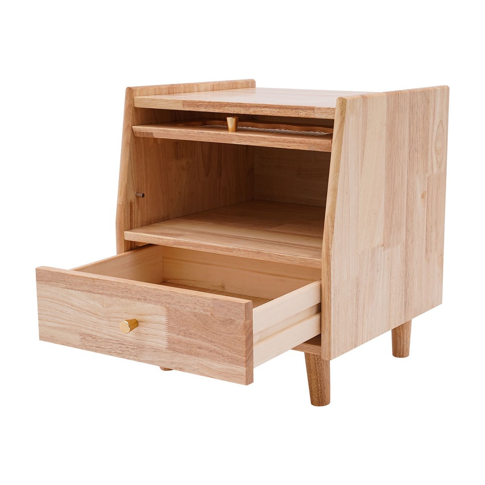 Two-tier Bedside Cabinet Nightstand Bedside Table Modern End Table Bedroom