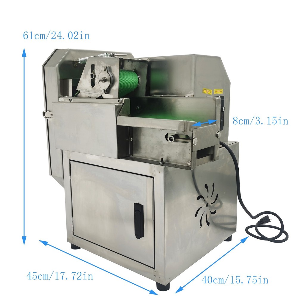 Electric Vegetable Cutter Automatic Feeding Carrot Celery Cutting Machine 300kg/