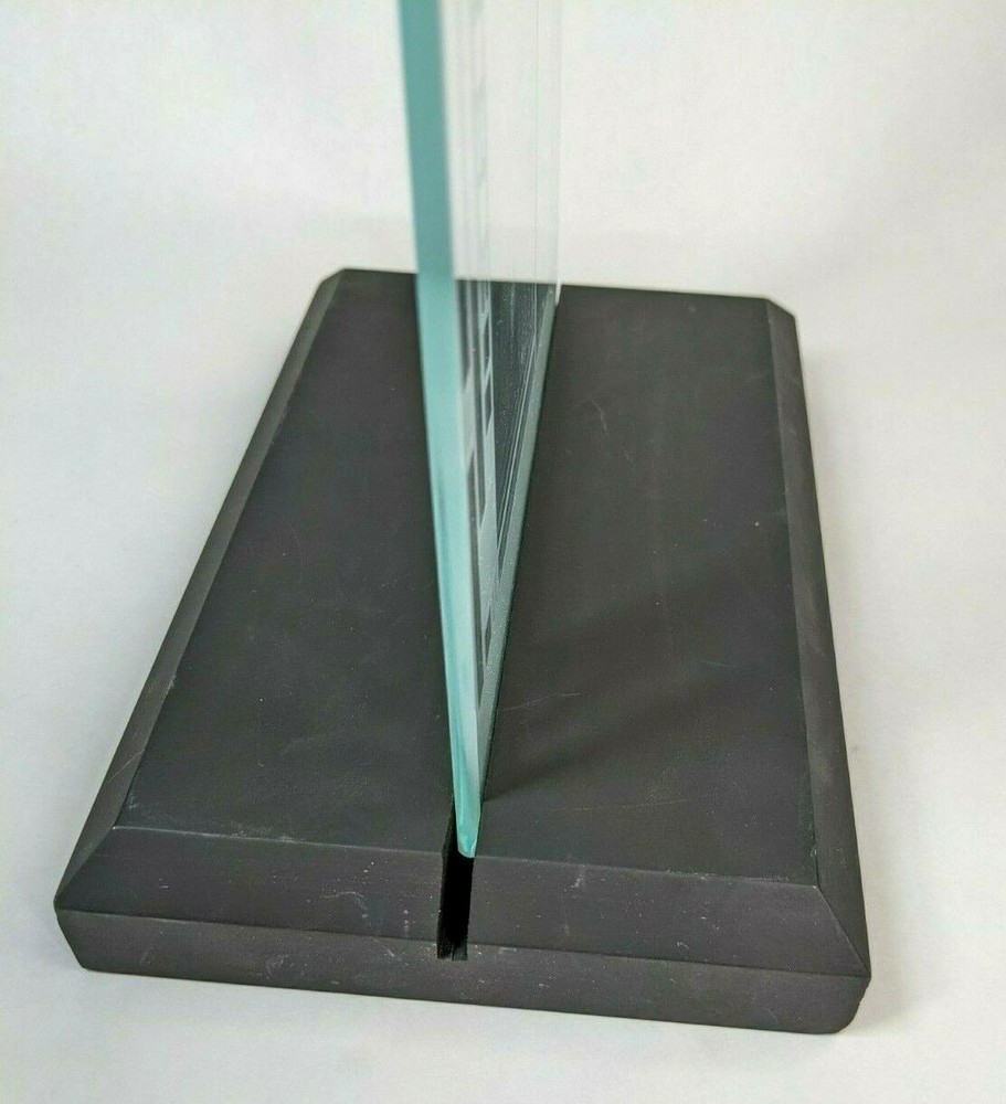 Frank Lloyd Wright Coonley Etched Glass Desktop Table Top Mid Century