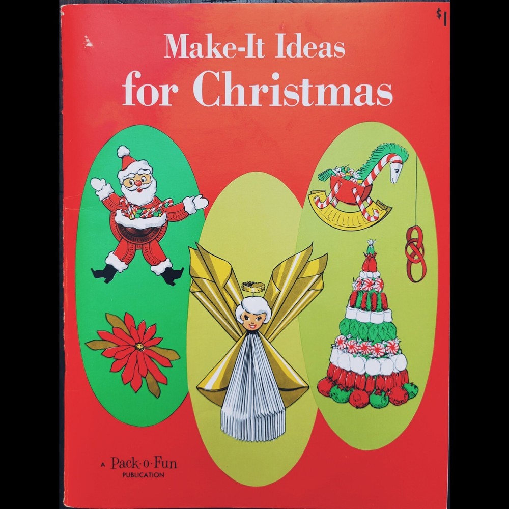 Vintage Pack-O-Fun Make-It Ideas for Christmas Booklet ©1969