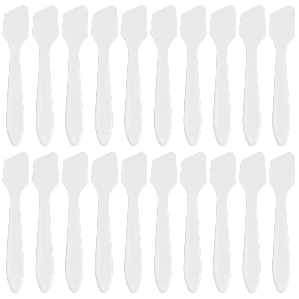 5pc Random Mini Cosmetic Spatulas Disposable Plastic Spatulas