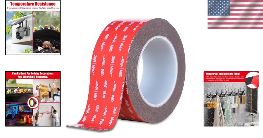 Strong Double Sided Tape 16.5ft Length