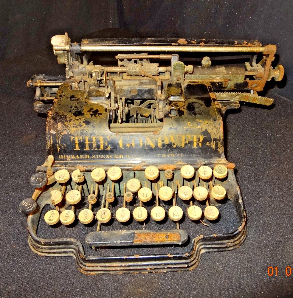 Extremely RARE Conover Typewriter Chicago