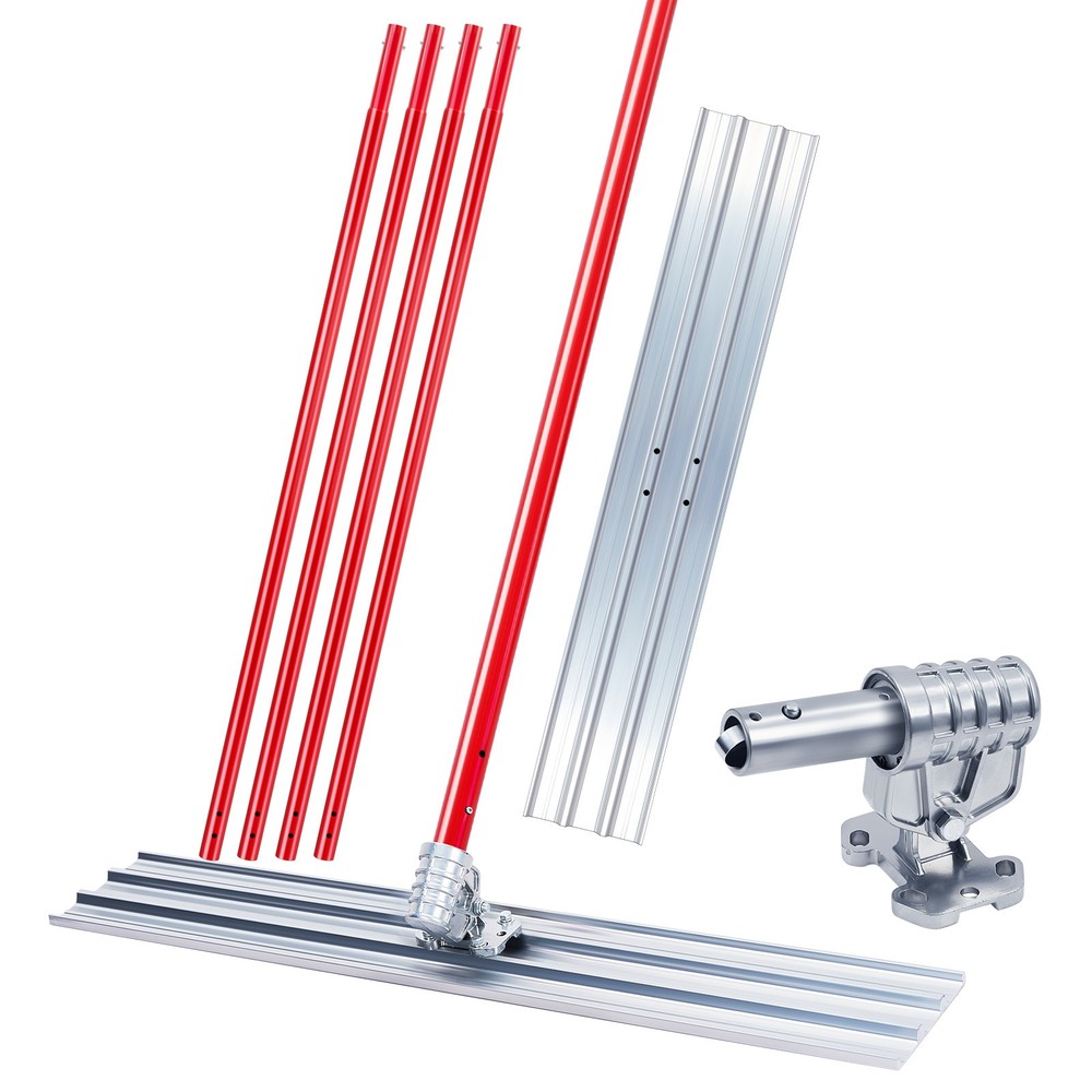 ✨Bull Float Concrete Tools Magnesium Bull Float Heavy 48"x8" Adjustable Handle