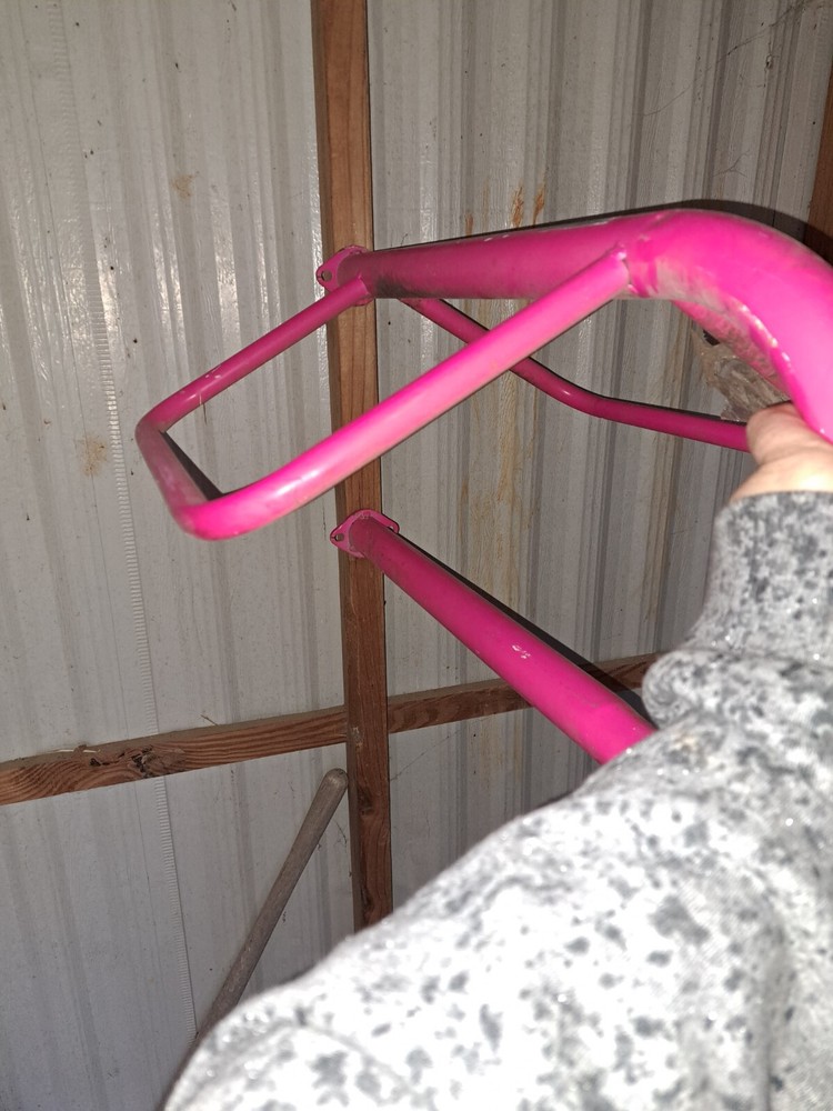 2 Hot Pink Saddle Racks