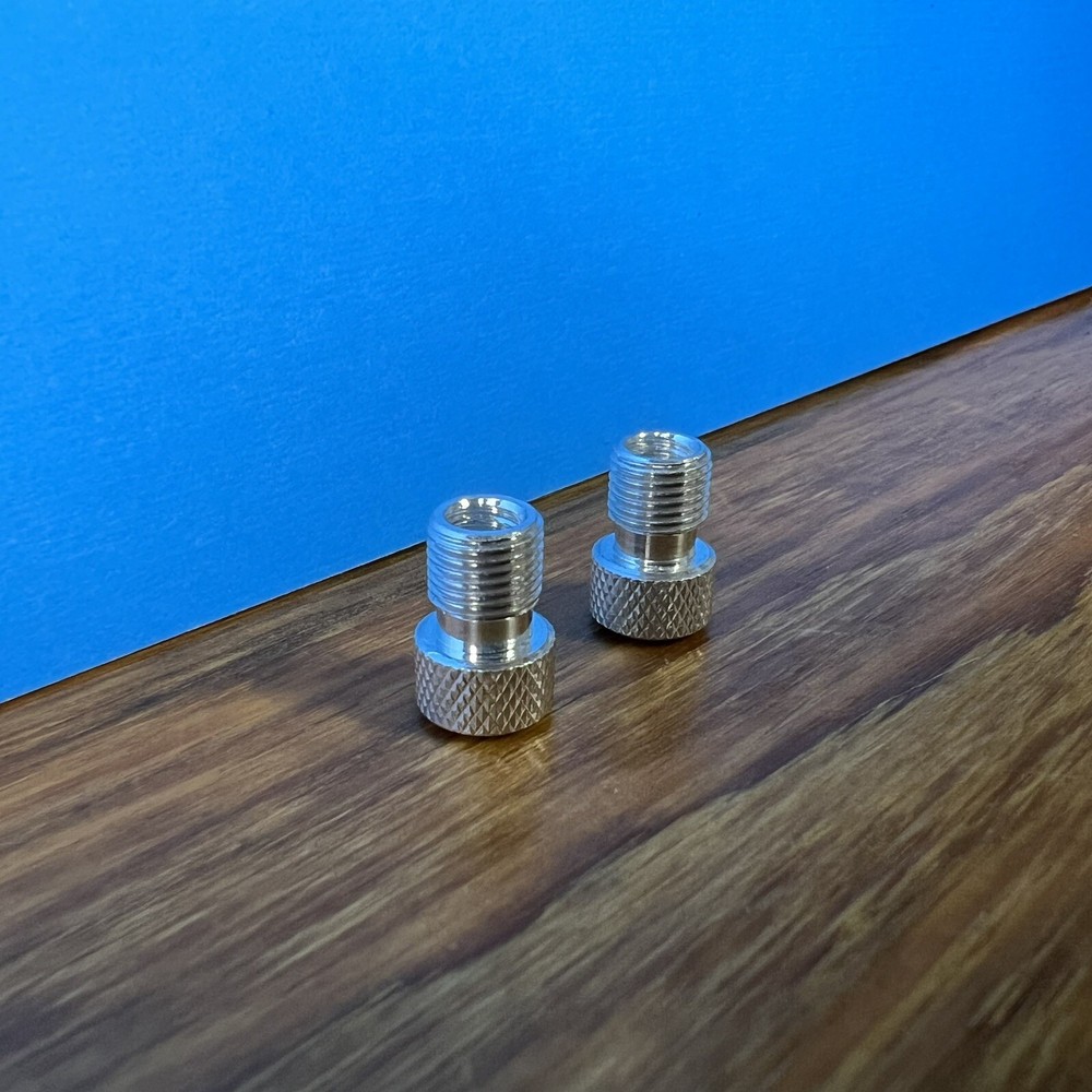 2 PUMP ADAPTER PRESTA INNOVATIONS ALUMINUM THREAD-ON STYLE (THEADED INTERIOR)