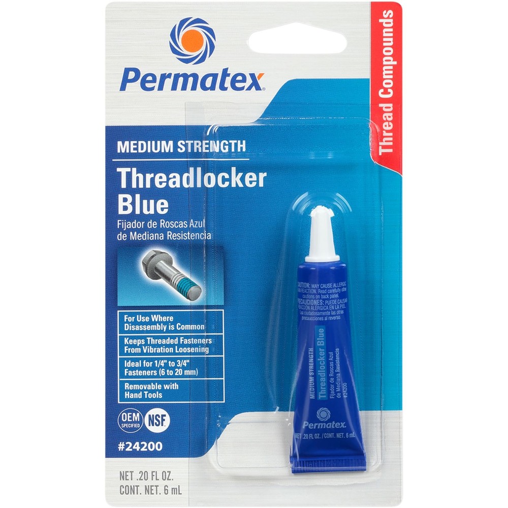 Permatex Medium Strength Threadlocker Blue - 6ml 24200