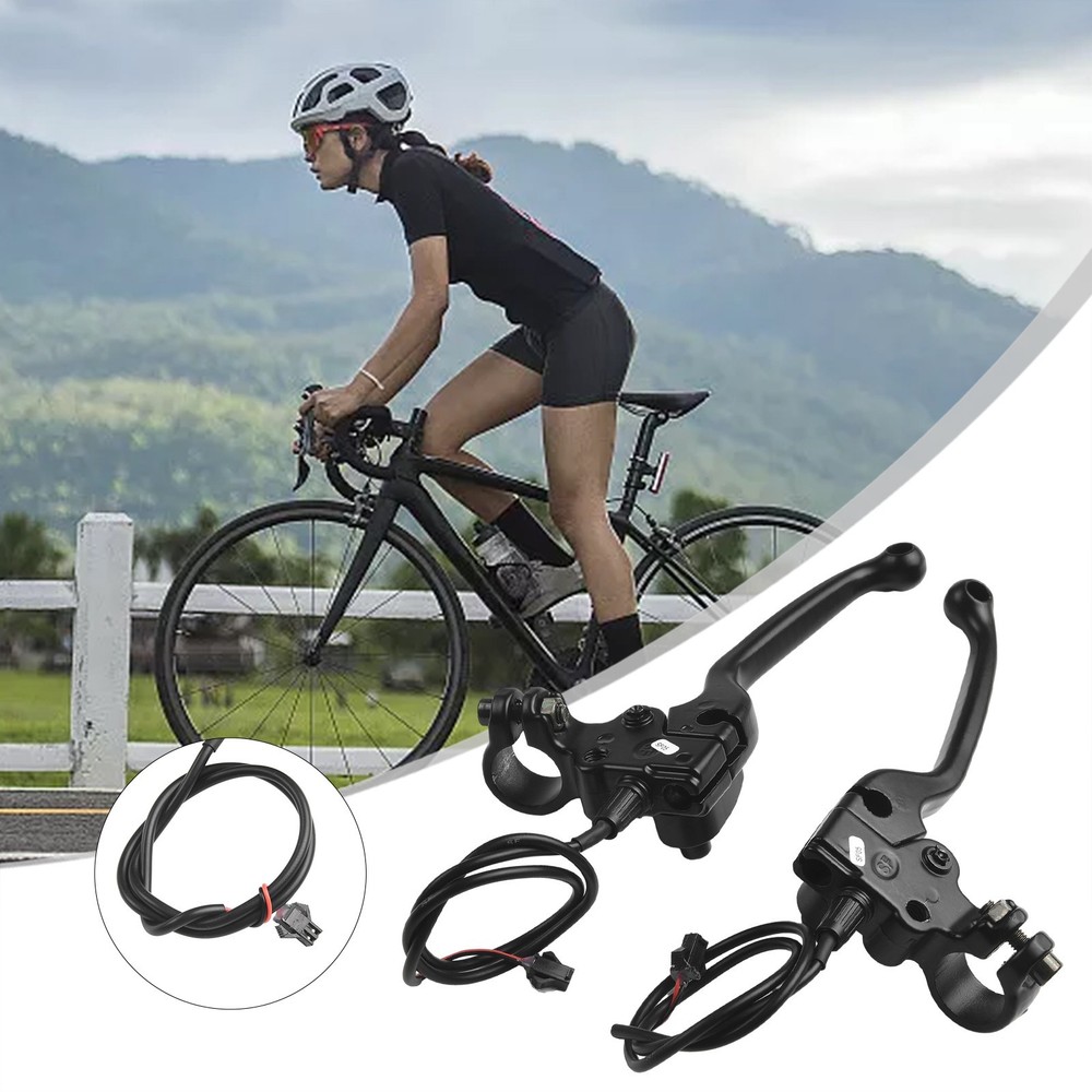 High Performance Ebike Brake Levers with Parking Button and Mirror Hole