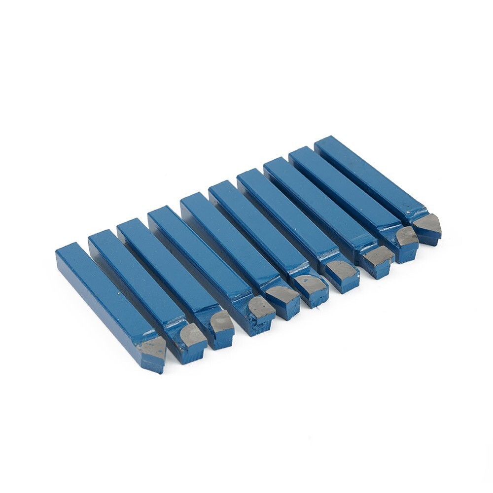 10x/set 1/4 Carbide Lathe Tool Indexable Insert Bit Holder Mini Cutting Cutter