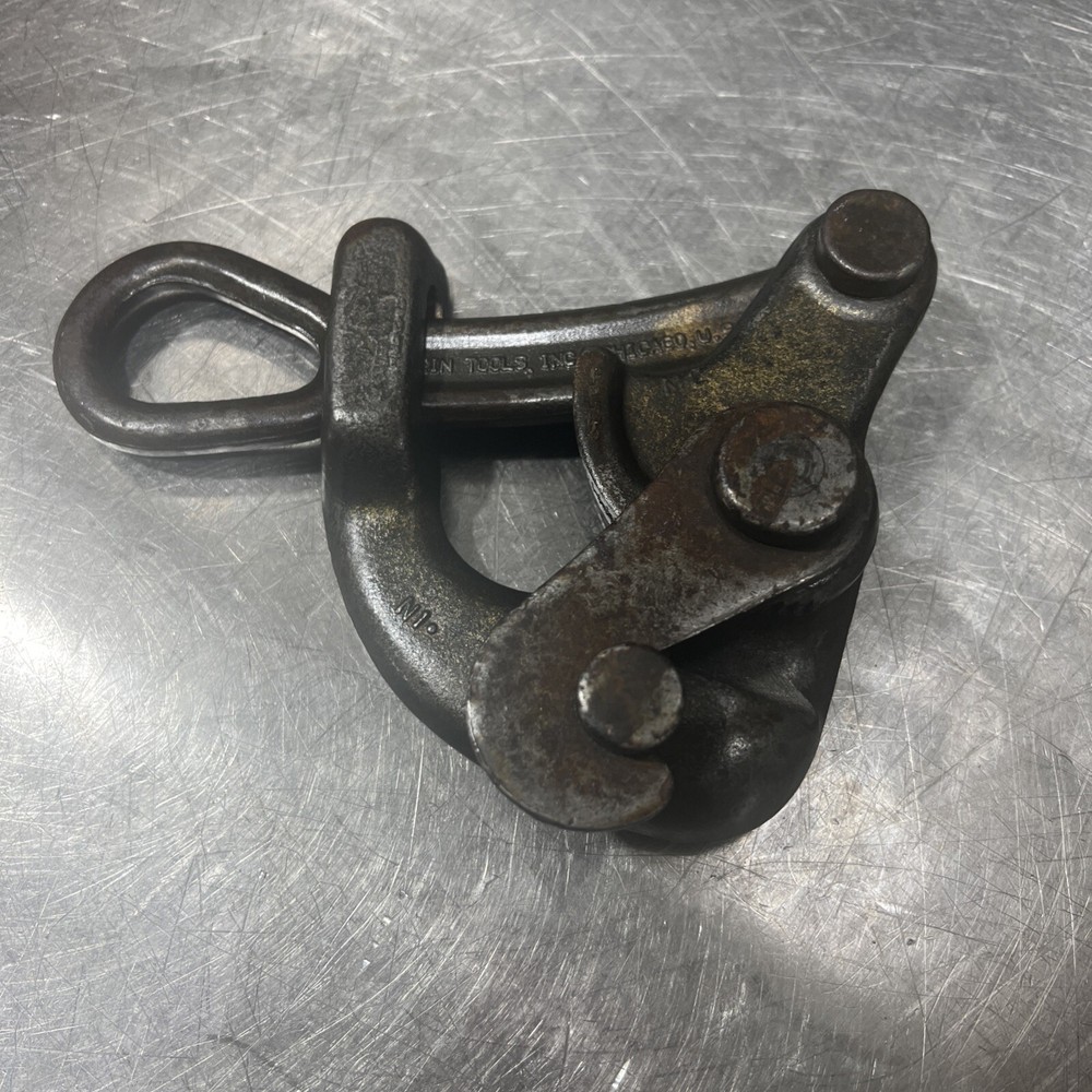 KLEIN TOOLS 1604-20L Cable Pulling Jaw Grip,5000 lb Used Surplus