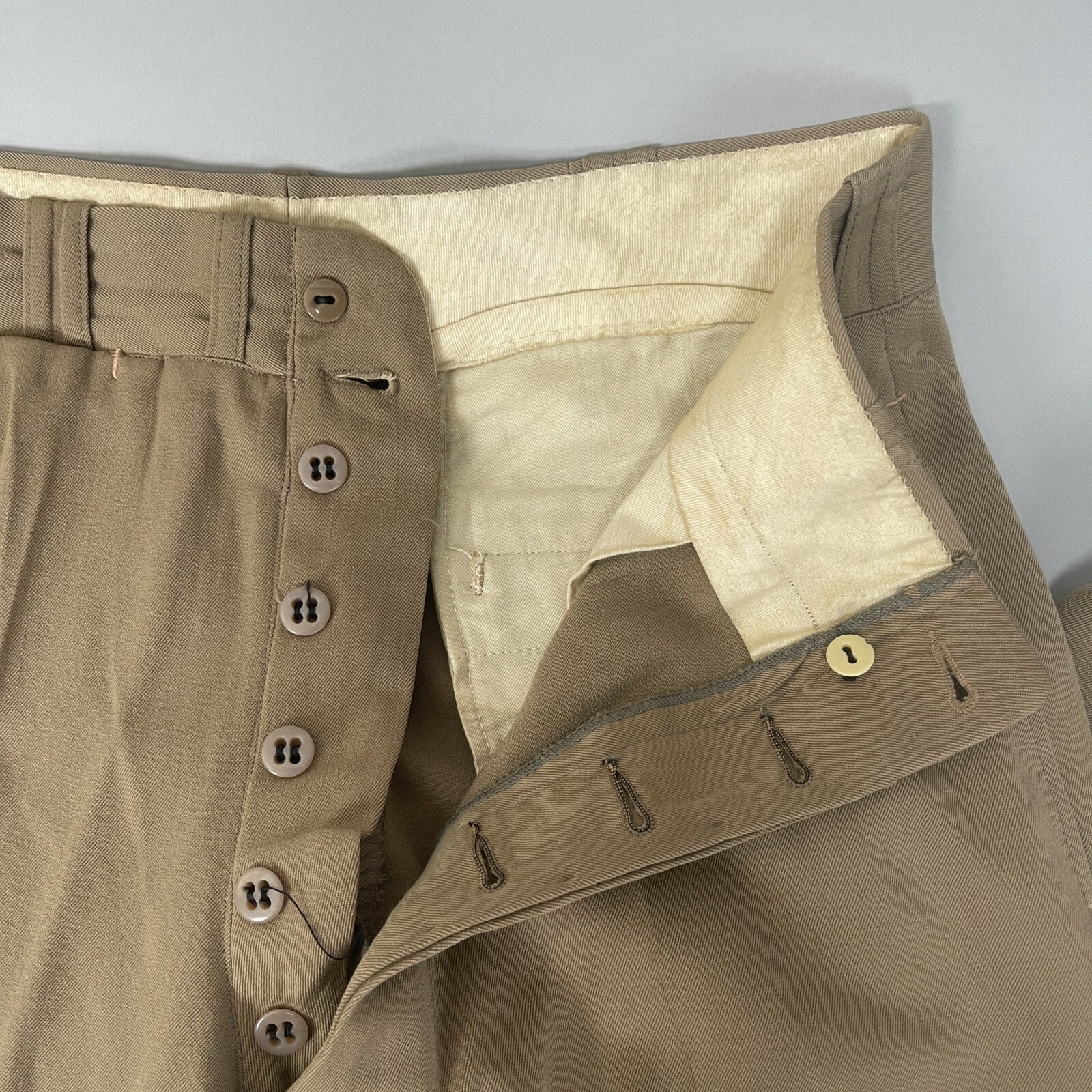 Vintage WWII 1943 US Army Issued 575 Summer Uniform Tunic Pants 5 Bars Size 34S