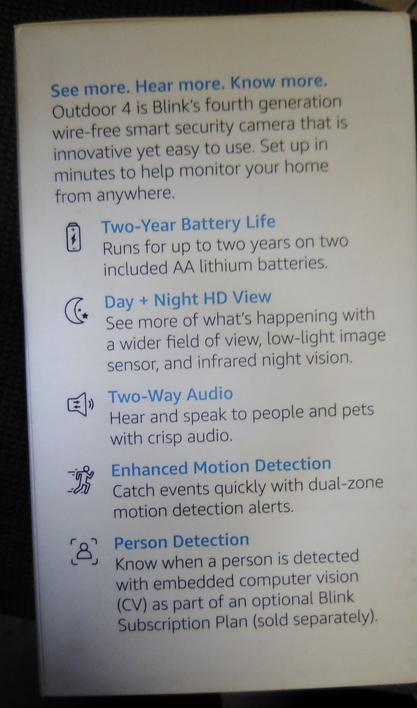 Blink Outdoor 4 Wireless Security Camera--5 Camera System