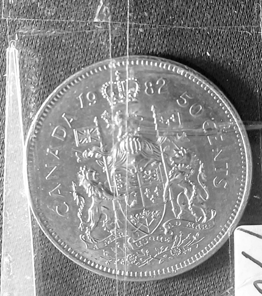 1982 CANADA 50 CENTS COIN HALF DOLLAR NICLE
