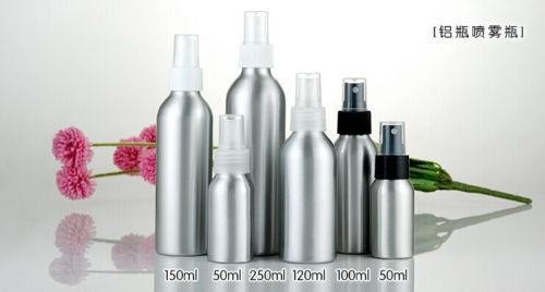 10pcs  50ml  Empty Sample Vials Anodized Aluminum Spray Bottle