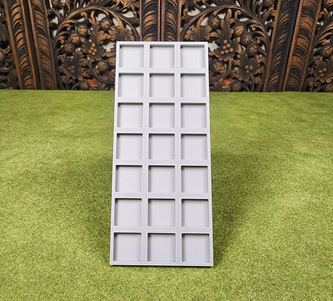 20mm Square To 25mm Square Base Conversion Movement Trays - Wargaming Old School